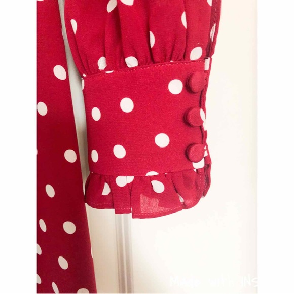 Alessandra Rich Rosette gathered polka-dot silk-crepe dress - Picture 13 of 16